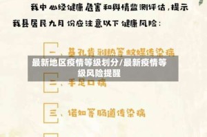 最新地区疫情等级划分/最新疫情等级风险提醒