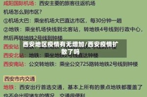西安地区疫情有无增加/西安疫情扩散了吗