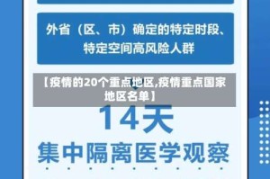 【疫情的20个重点地区,疫情重点国家地区名单】