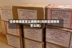 往疫情地区怎么捐物资(向疫区捐物资怎么捐)