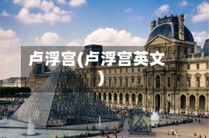 卢浮宫(卢浮宫英文)