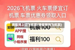携程网上订飞机票(携程网购飞机票)