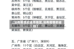 【没有疫情的省市地区,没有疫情的省份】