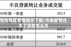 现在地区疫情贷不了款/今年疫情还不了贷款怎么办
