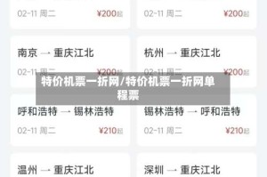特价机票一折网/特价机票一折网单程票