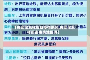 【去武汉怎样报备疫情地区,去武汉怎样报备疫情地区呢】
