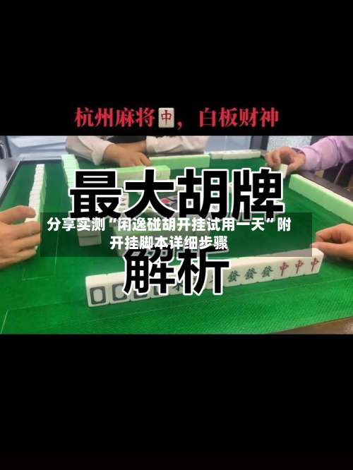 分享实测“闲逸碰胡开挂试用一天”附开挂脚本详细步骤-第1张图片