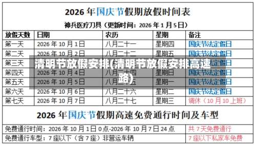 清明节放假安排(清明节放假安排高速路)-第2张图片