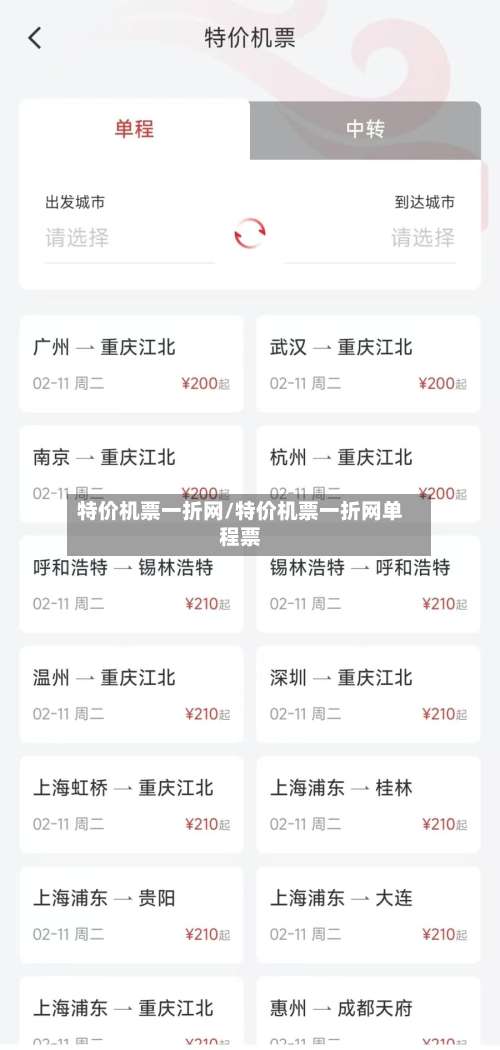 特价机票一折网/特价机票一折网单程票-第1张图片