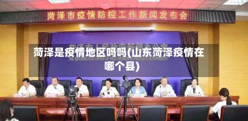 菏泽是疫情地区吗吗(山东菏泽疫情在哪个县)-第2张图片