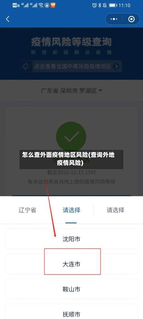 怎么查外面疫情地区风险(查询外地疫情风险)-第1张图片