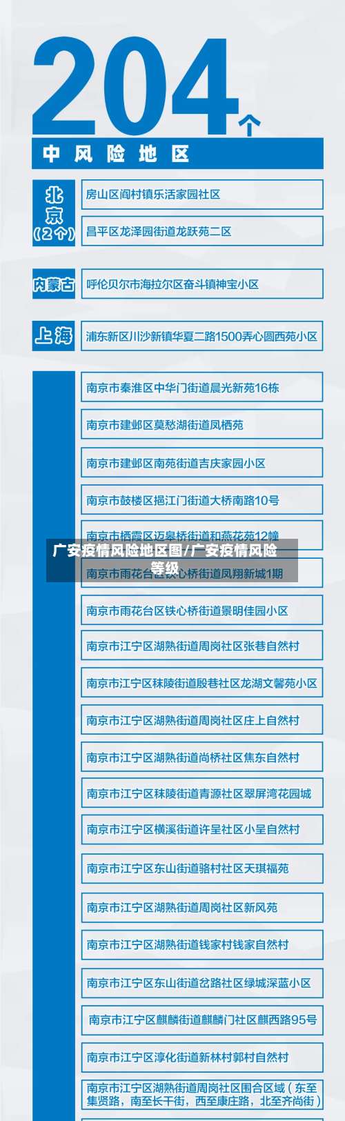 广安疫情风险地区图/广安疫情风险等级-第1张图片