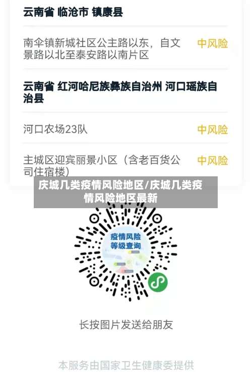 庆城几类疫情风险地区/庆城几类疫情风险地区最新-第1张图片