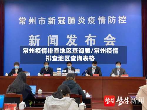 常州疫情排查地区查询表/常州疫情排查地区查询表格-第2张图片