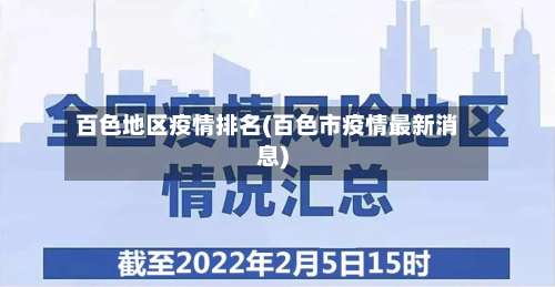 百色地区疫情排名(百色市疫情最新消息)-第1张图片