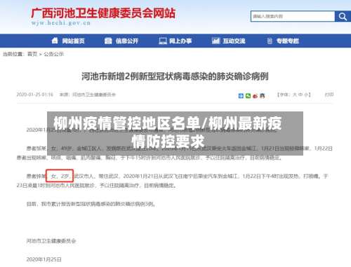 柳州疫情管控地区名单/柳州最新疫情防控要求-第3张图片