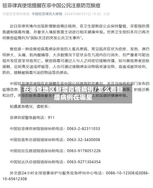 在哪查地区新增疫情病例/怎么看新增病例在哪里-第2张图片