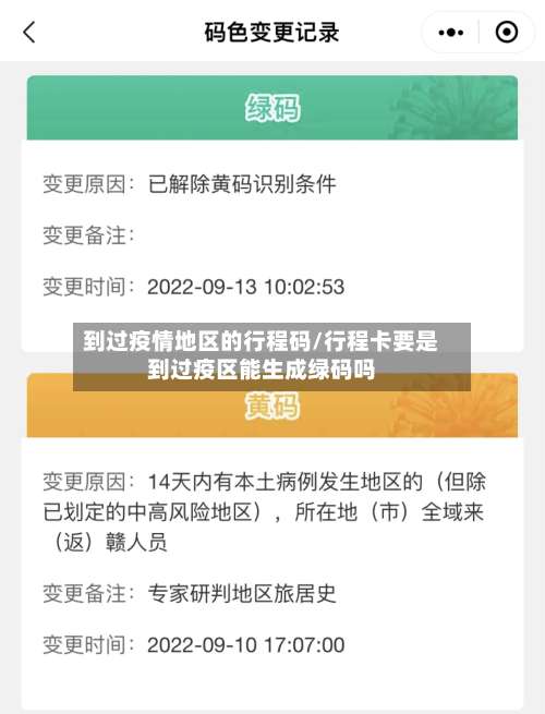 到过疫情地区的行程码/行程卡要是到过疫区能生成绿码吗-第3张图片