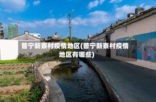 普宁新寮村疫情地区(普宁新寮村疫情地区有哪些)-第3张图片